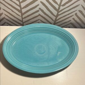 Fiestaware Turquoise Oval Serving Platter